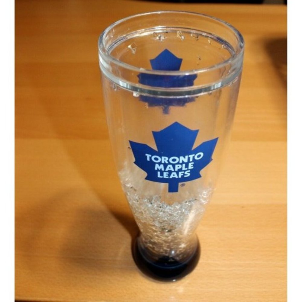 NHL Toronto Maple Leafs 16oz Ice Beer Pilsner Cooler Crystal Freezer Glass